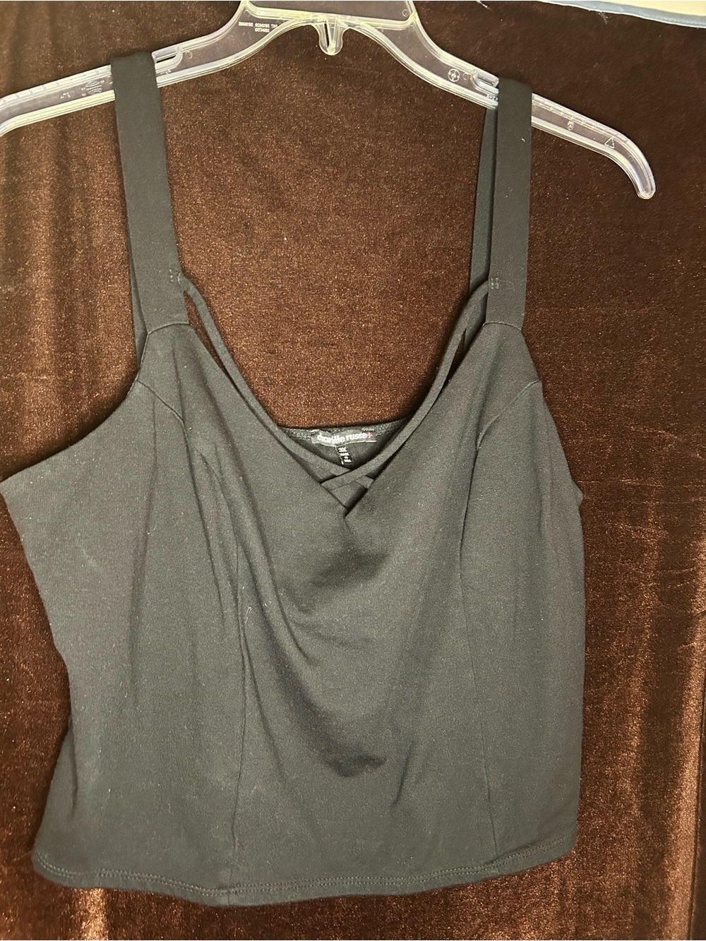 One Olive Green Strappy Women's Tank Top & One Black Strappy Women’s Tank - Picture 2 of 4